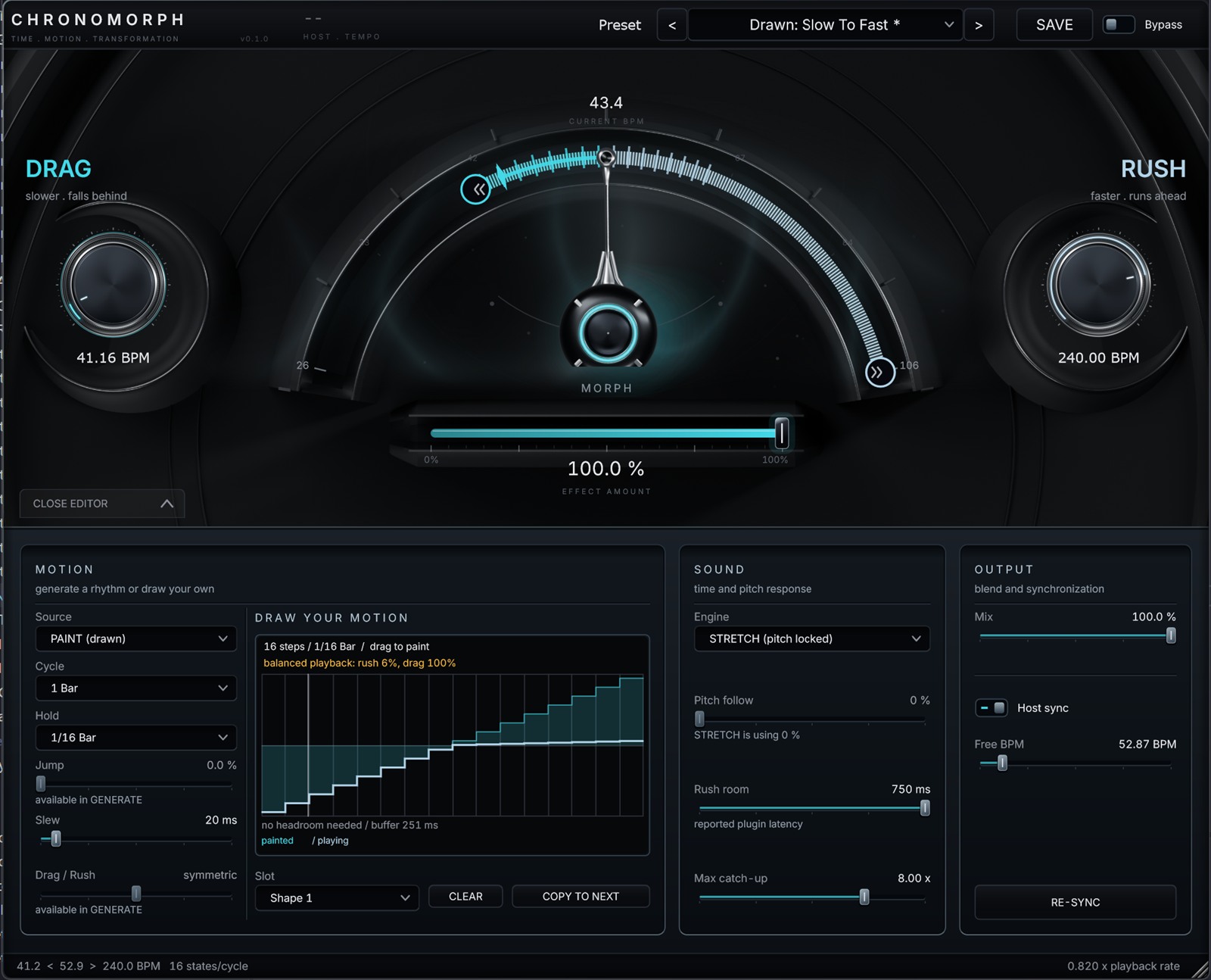 CHRONOMORPH motion editor